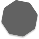 Gray octagon shape