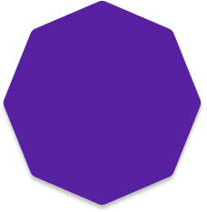 Purple octagon shape