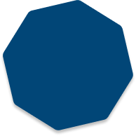 Blue Octagon Shape