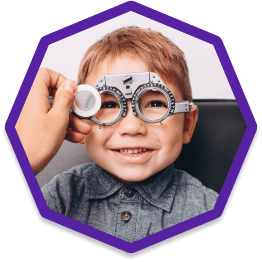 Pediatric eye exam at Insight Eyecare