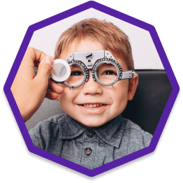 Pediatric eye exam at Insight Eyecare Pediatric eye exam at Insight Eyecare